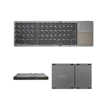 iQUAD Foldable Bluetooth Keyboard with Touchpad