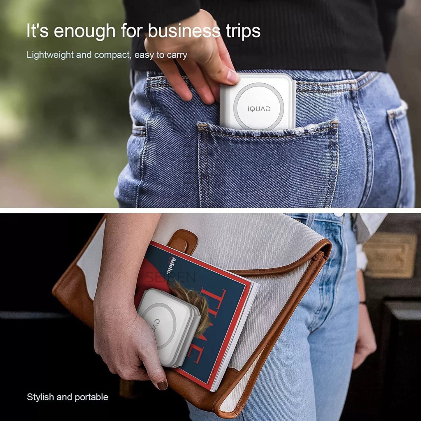 iQUAD 3 in 1 Wireless Charging Station – Fast Charging Stand for Phone, Watch & Earbuds