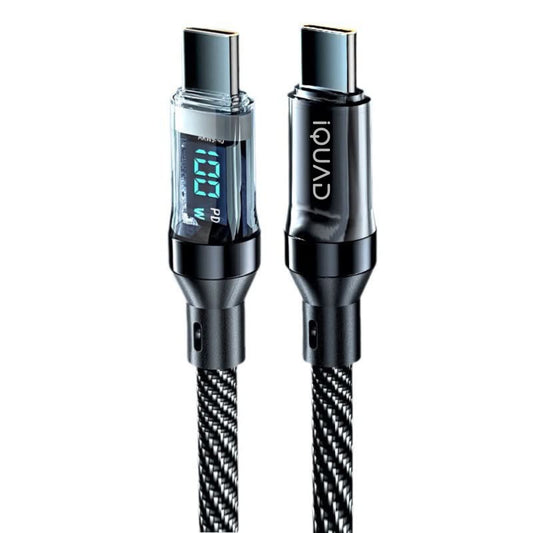 iQUAD 100W PD C TO C Super Fast Charging Cable with Display (5A)