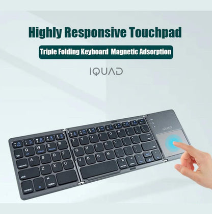 iQUAD Foldable Bluetooth Keyboard with Touchpad