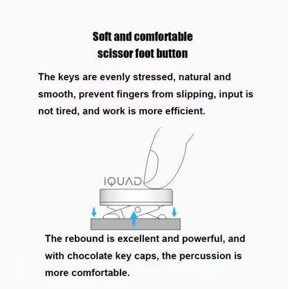 iQUAD Foldable Bluetooth Keyboard with Touchpad