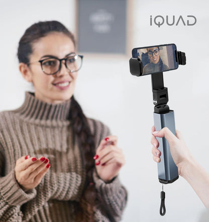 Phone Holder for Travel, 360° Rotating Foldable Mobile Stand, Portable Pocket Size Tray Table Phone Mount for Flight Train Bus Office Hands Free Travel Accessory