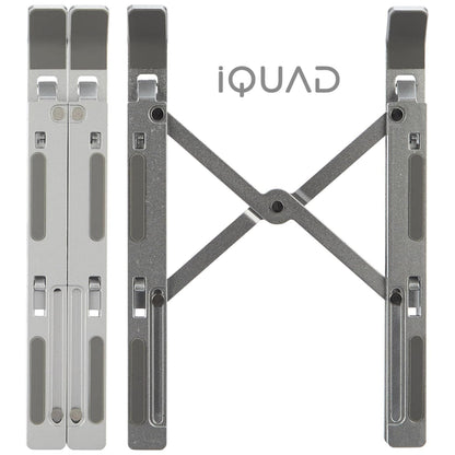 iQUAD Adjustable Laptop Stand with Cooling Vent Steel Floor and Desk Stand Laptop Stand with Adjustable Height Compatible with Universal Laptops